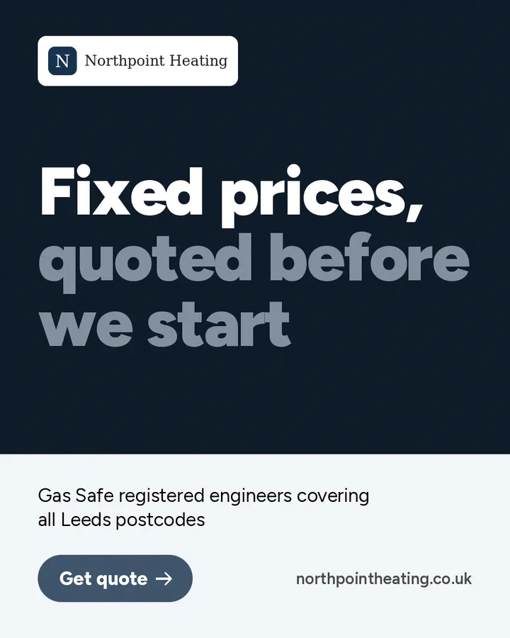 Repairs, servicing, new boilers (sample ad for Northpoint Heating)